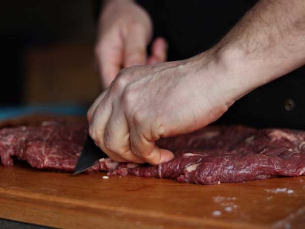 BBQ workshop vlees snijden Beverdijcken
